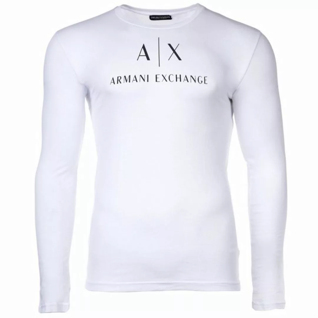 ARMANI EXCHANGE T-Shirt Herren Langarmshirt - Longsleeve, Rundhals, Logo, ( günstig online kaufen