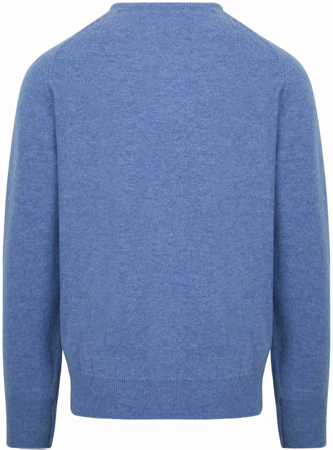 William Lockie O-Auschnitt Pullover Lammwolle Surf Blau - Größe XL günstig online kaufen