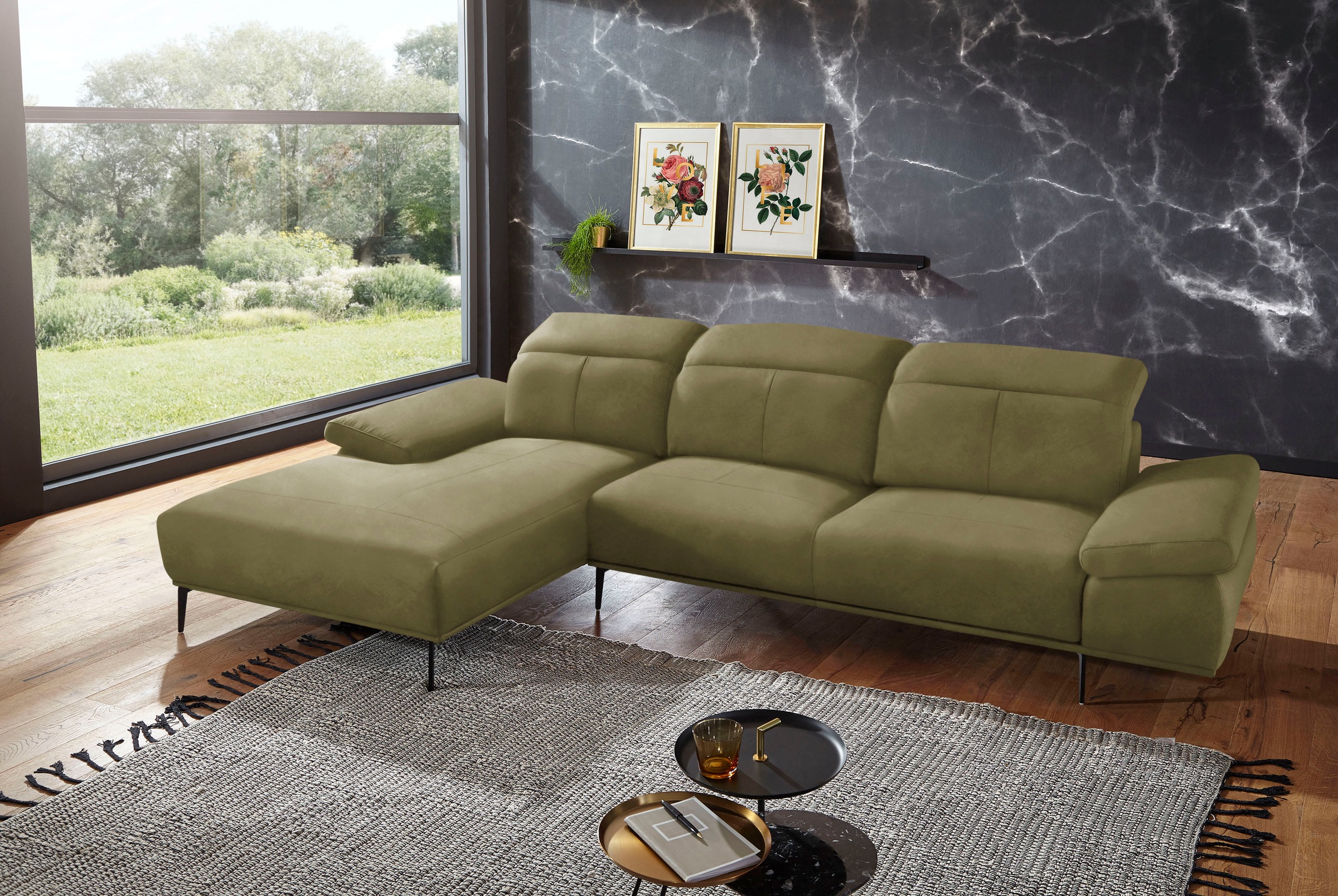 W.SCHILLIG Ecksofa "levi, Designsofa, elegant und zeitlos, bequem, L-Form", günstig online kaufen