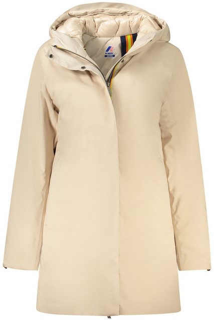 K-Way Outdoorjacke Eleganter Damen Trench beige mit Kapuze - gefüttert und günstig online kaufen