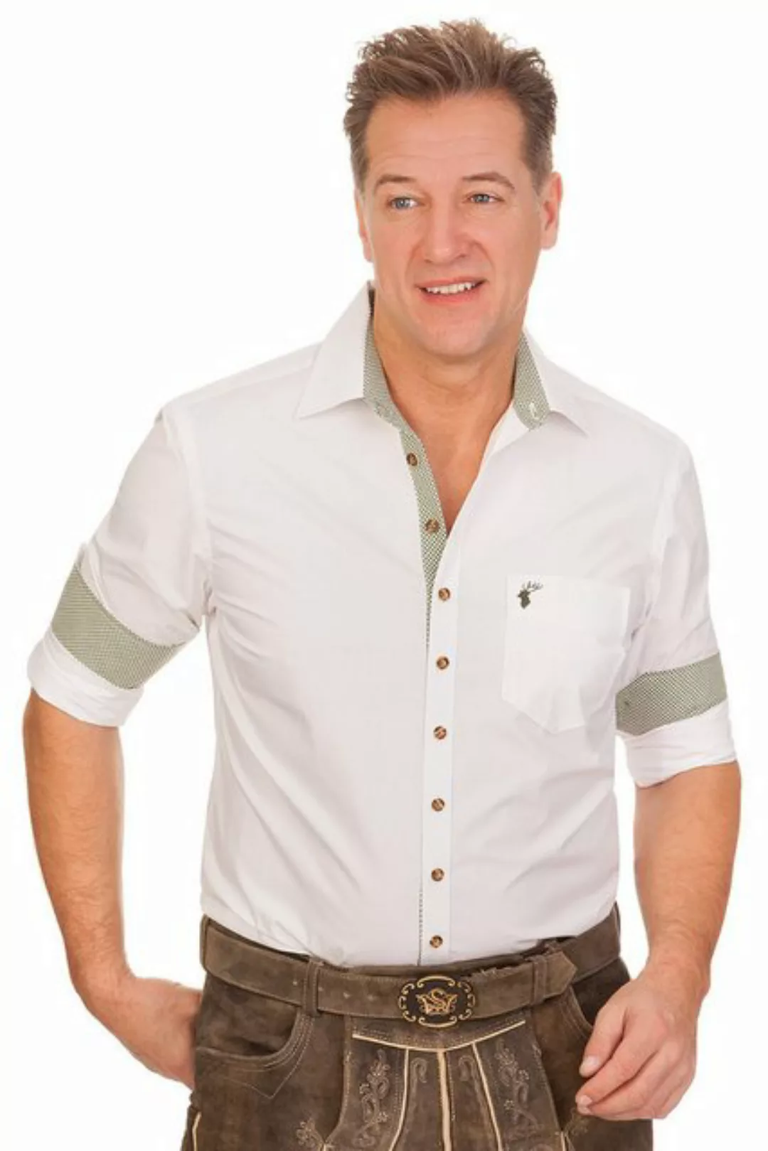 orbis Trachtenhemd Trachtenhemd - KAMILLO - weiß günstig online kaufen