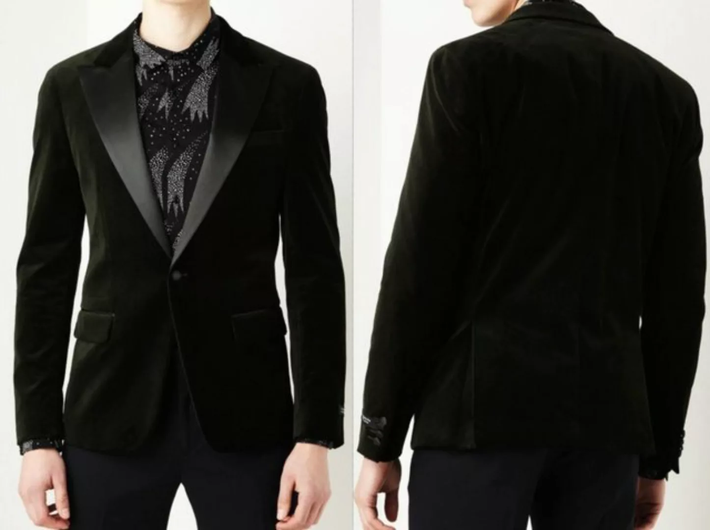 Scotch & Soda Sakko Scotch & Soda Satin Trimmed Velvet Smoking Blazer Tuxed günstig online kaufen