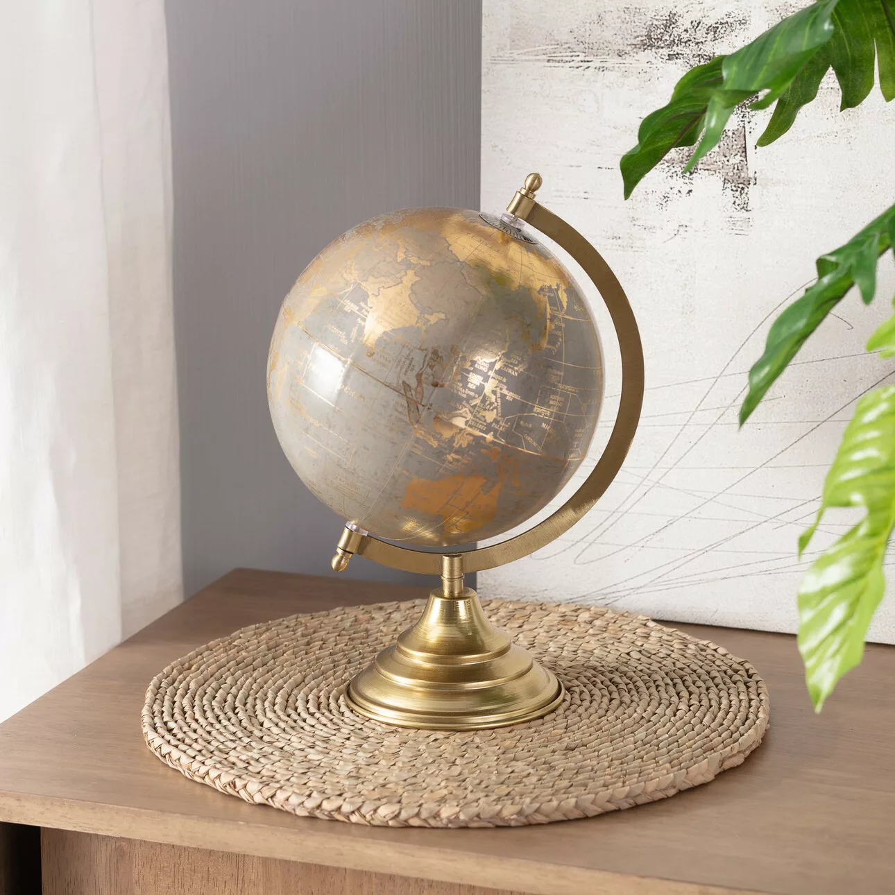 Dekoration Globe Gray 32cm, 20 x 20 x 32 cm günstig online kaufen