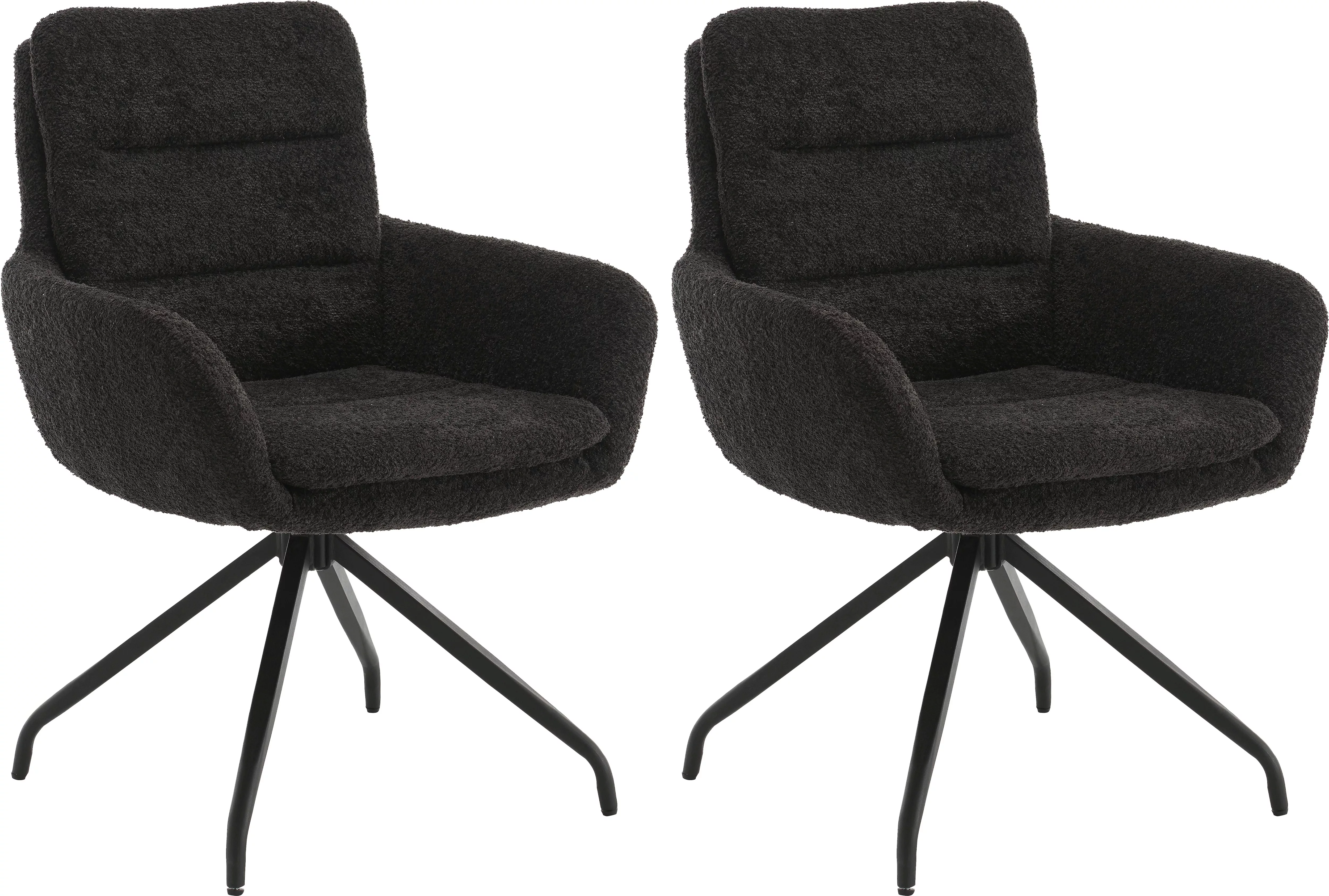 Home affaire Esszimmerstuhl "Taragona", (Set), 2 St., Boucle, mit unterschi günstig online kaufen
