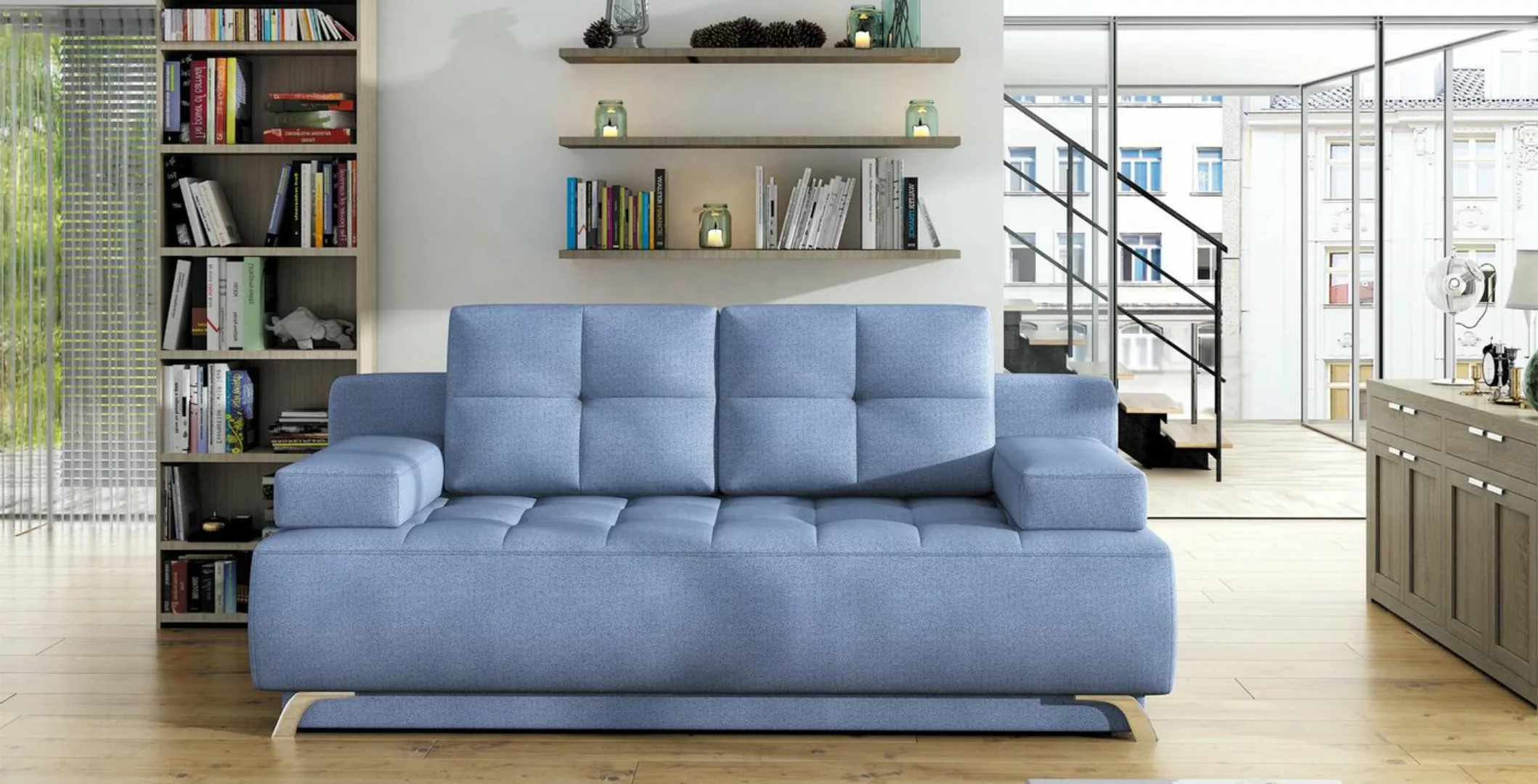 Xlmoebel Sofa Sofa in modernem Design mit Luxus-Touch, 2-Sitzer Polstermöbe günstig online kaufen