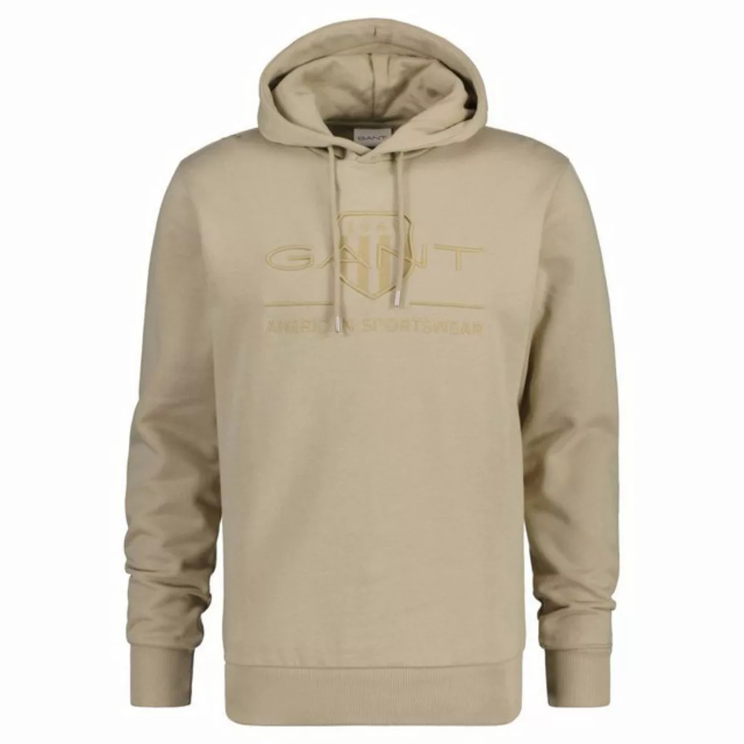 Gant Sweatshirt Herren Hoodie - REGULAR TONAL SHIELD HOODIE günstig online kaufen