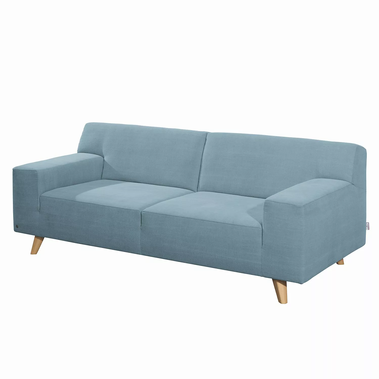 home24 Tom Tailor Sofa Nordic Pure 2-Sitzer Himmelblau Webstoff 206x77x91 c günstig online kaufen