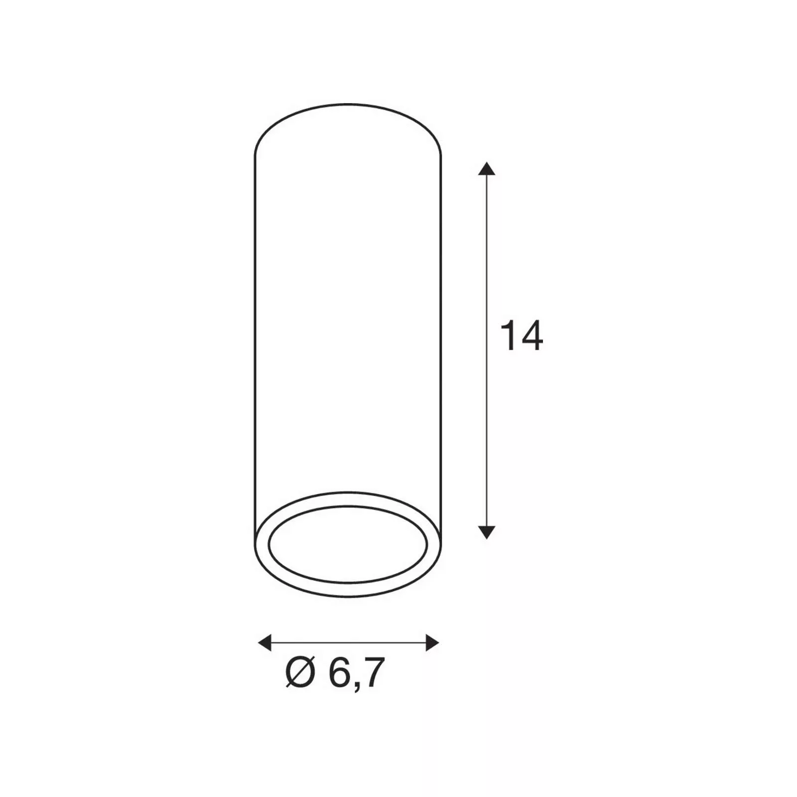 SLV Deckenleuchte Enola B, messingfarben, Alu, Höhe 14 cm günstig online kaufen