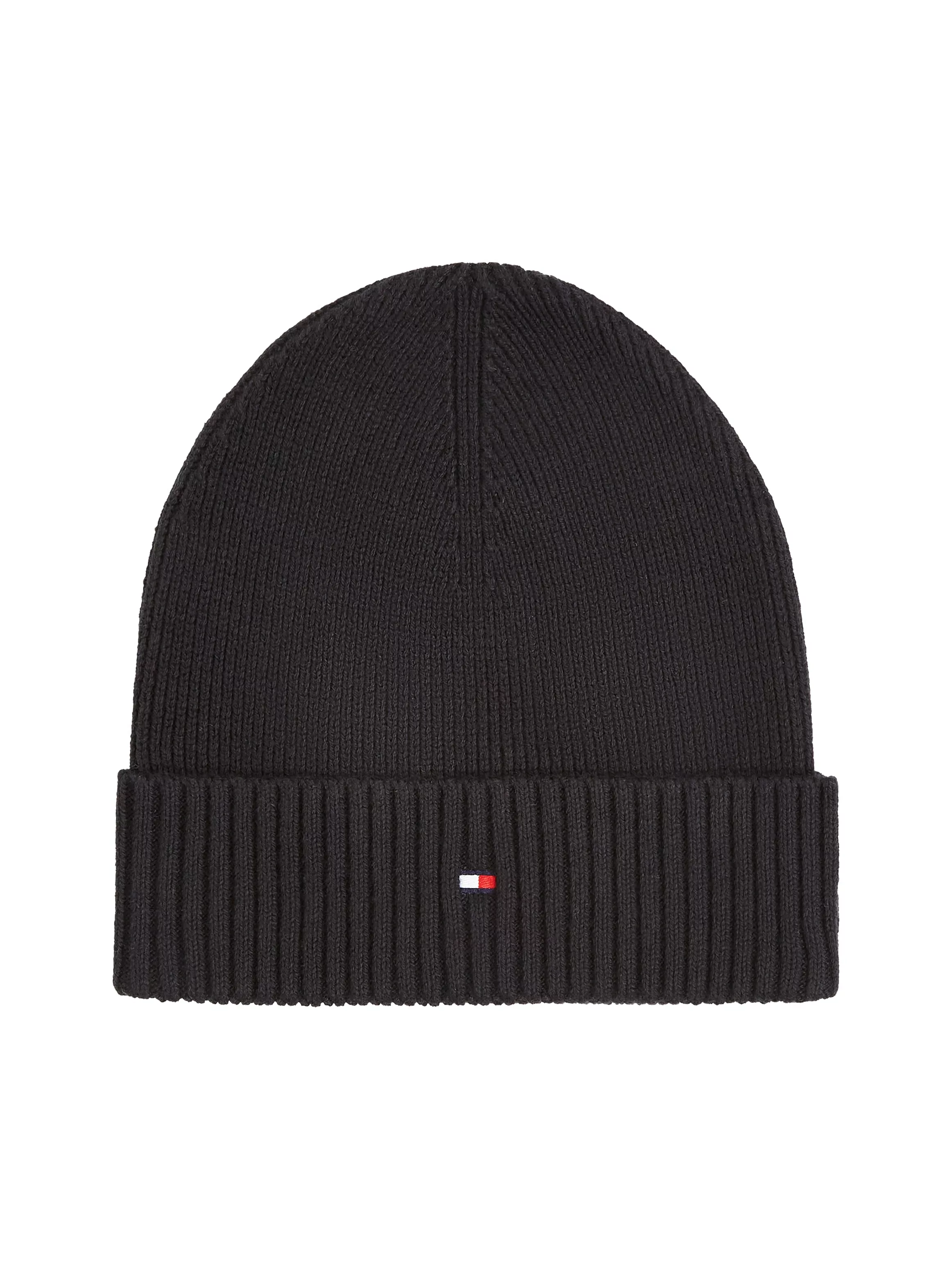 Tommy Hilfiger Strickmütze "TH FLAG PIMA COTTON BEANIE", mit Logostickerei günstig online kaufen