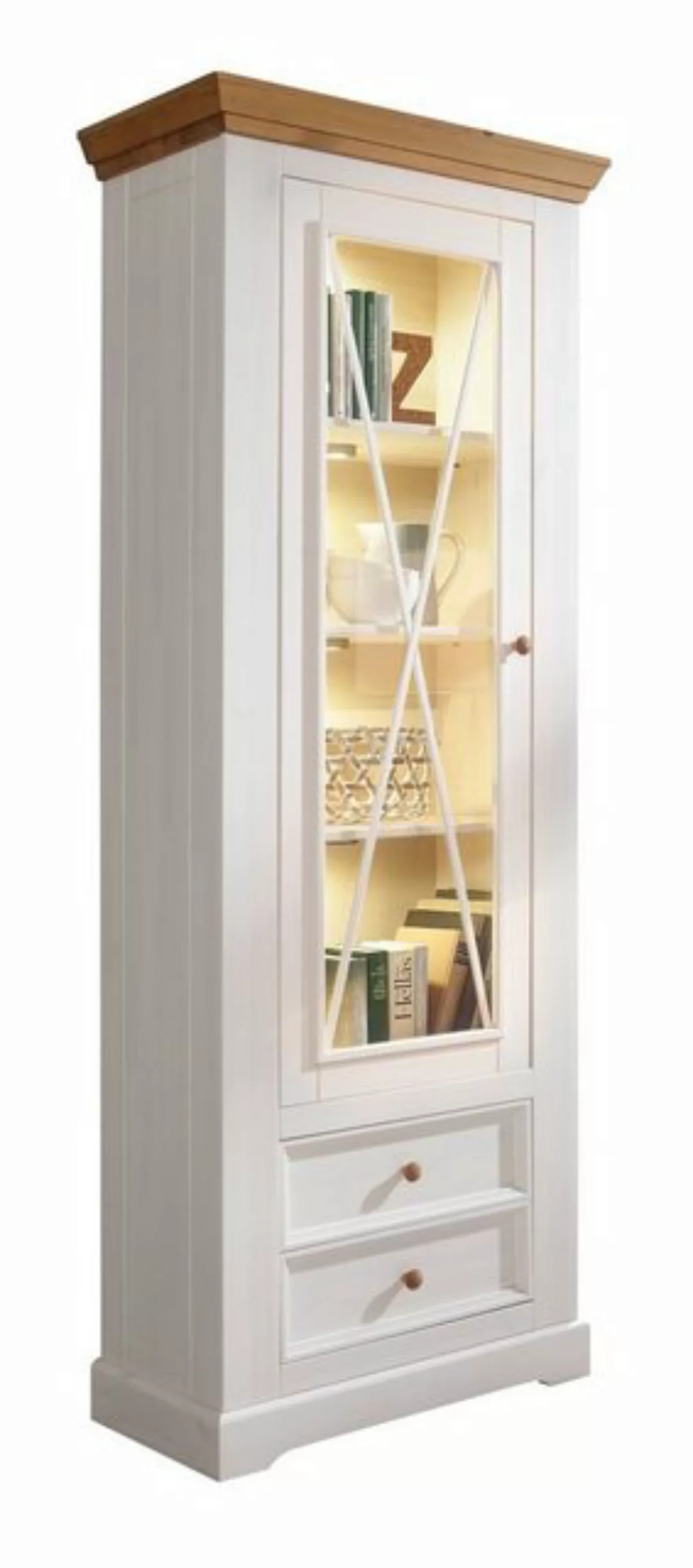 Vitrine Vitrine, SKAGEN, Weiß, B 79 cm, T 42 cm günstig online kaufen