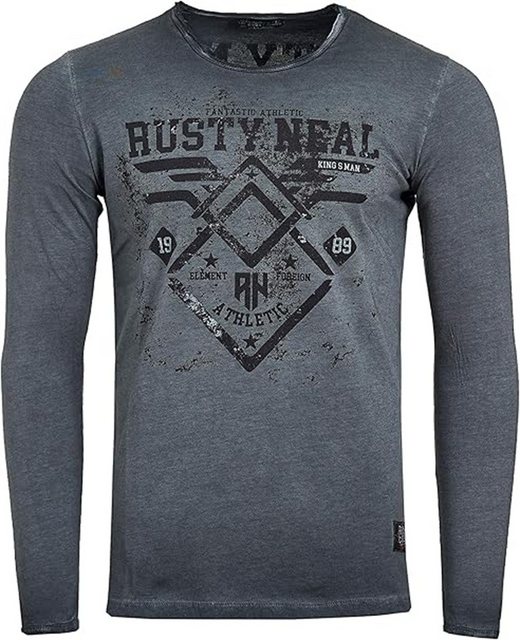 Rusty Neal Langarmshirt, mit lässigem Print günstig online kaufen