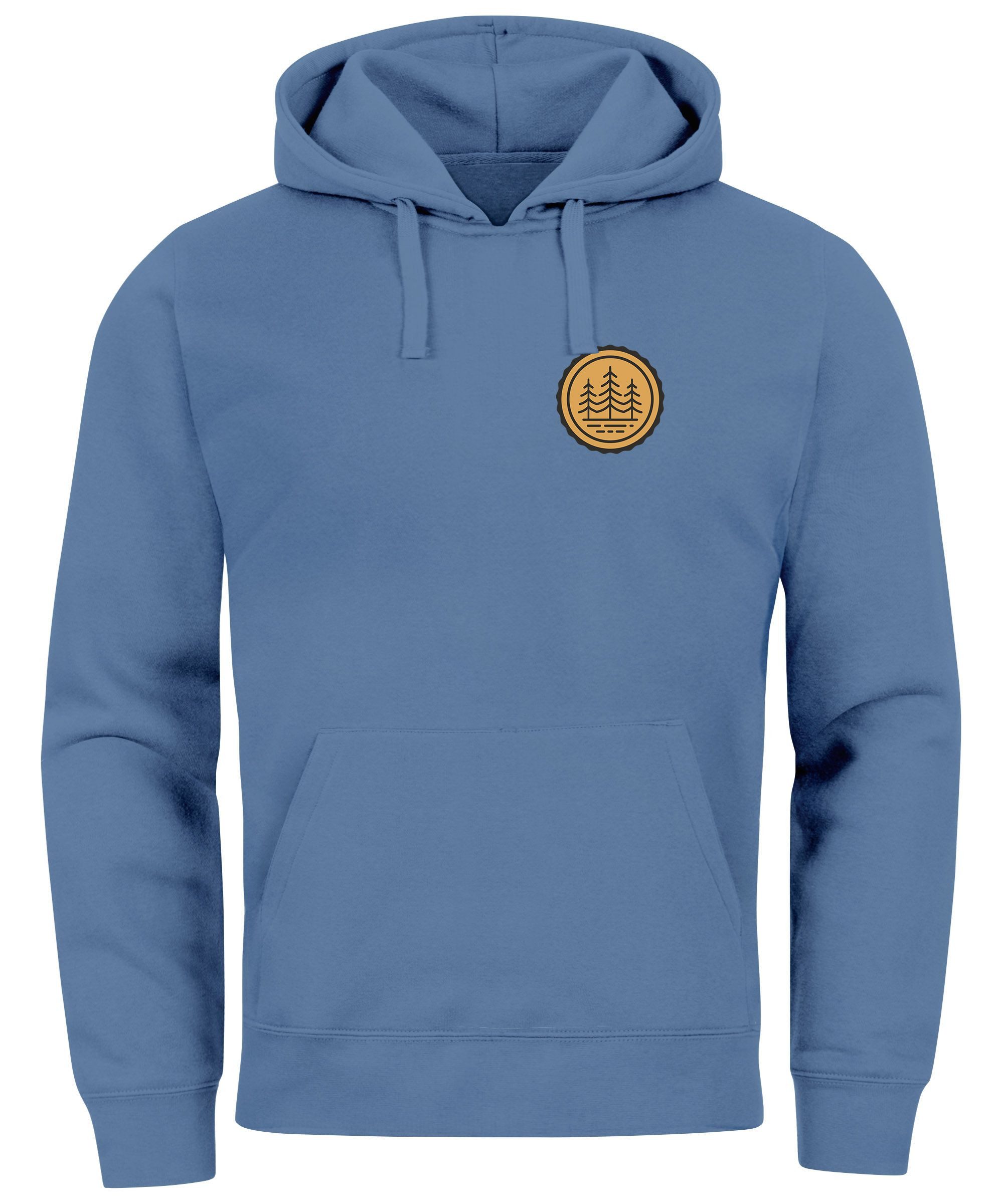Neverless Hoodie Hoodie Herren Wald Bäume günstig online kaufen