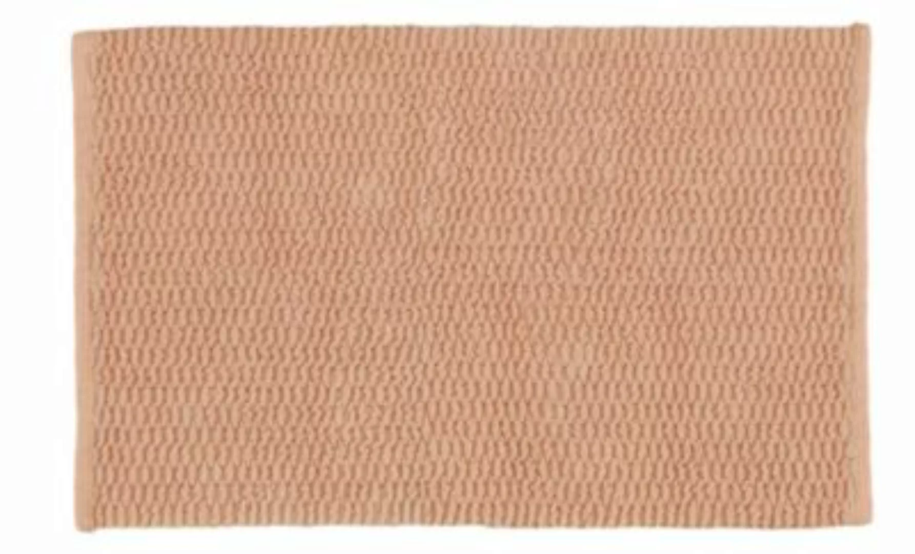 WENKO Badteppich Mona Nude, Baumwolle, 50 x 80 cm taupe günstig online kaufen