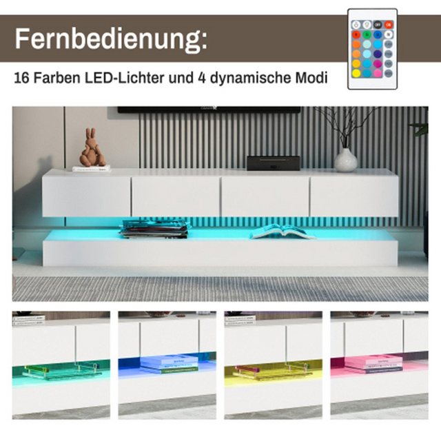 XDeer TV-Schrank LED TV Lowboard,Wandmontierter TV-Schrank,TV-Ständer, TV-M günstig online kaufen