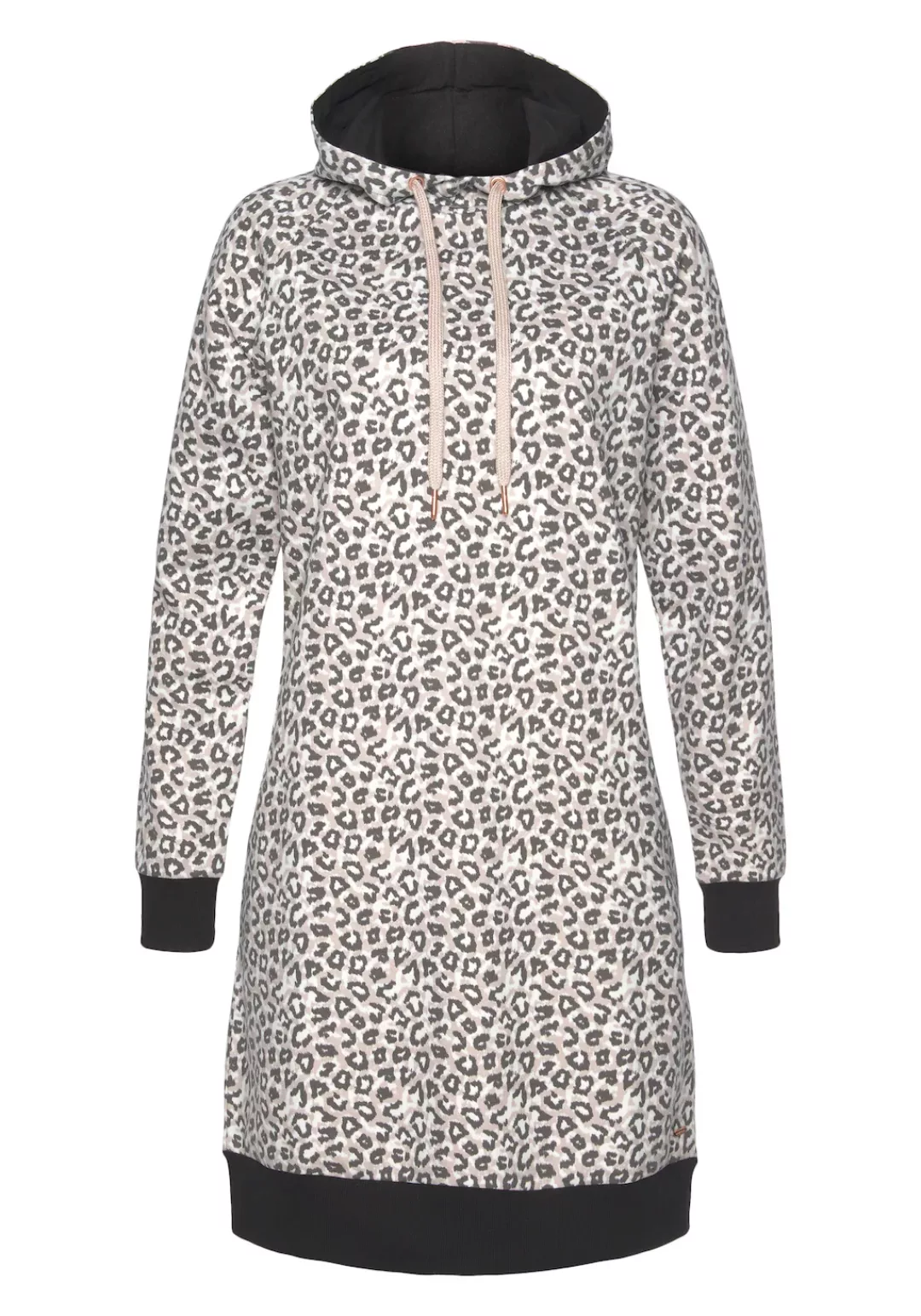 LASCANA Sweatkleid, mit Kapuze und seitlichen Eingrifftaschen, Loungewear günstig online kaufen