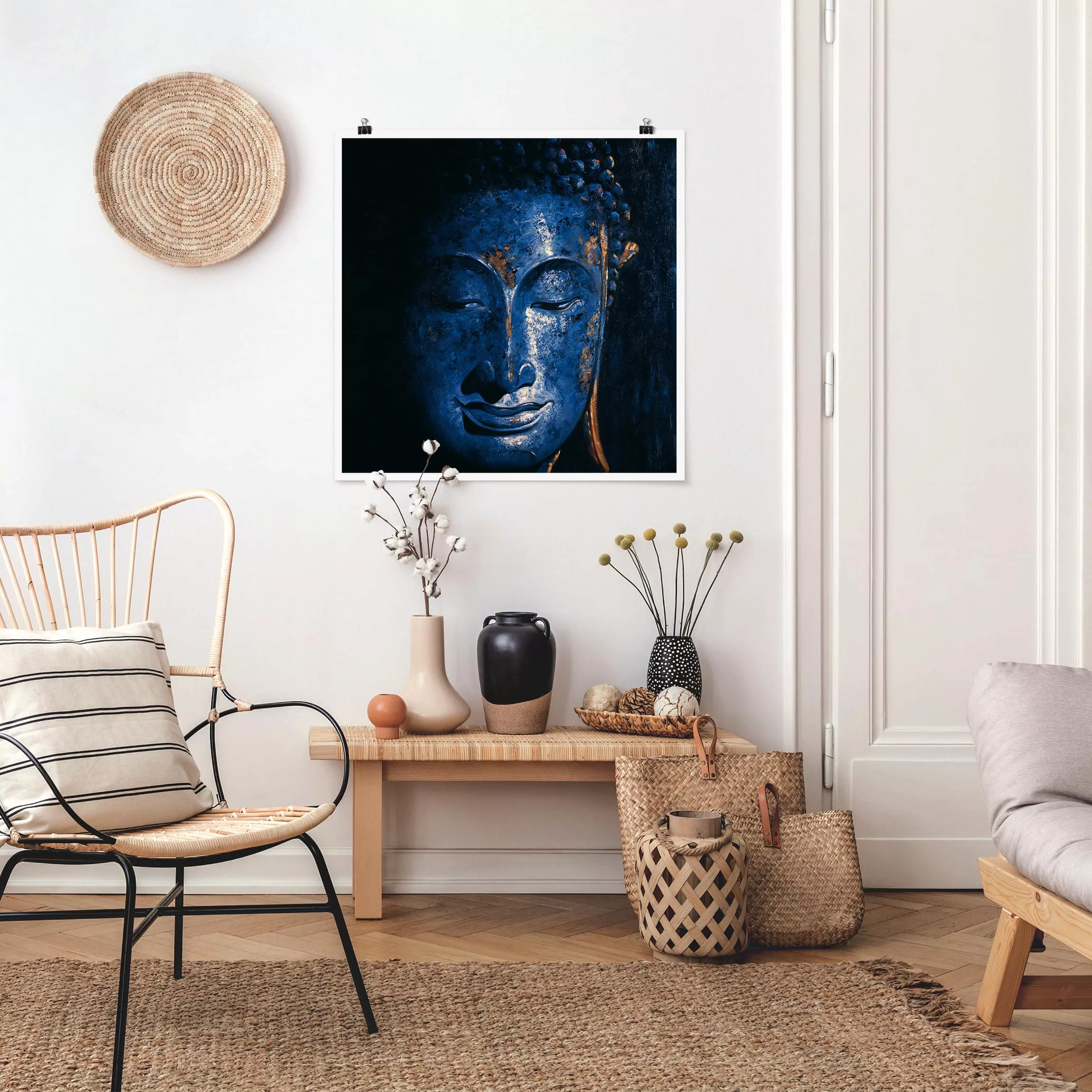 Poster - Quadrat Delhi Buddha günstig online kaufen