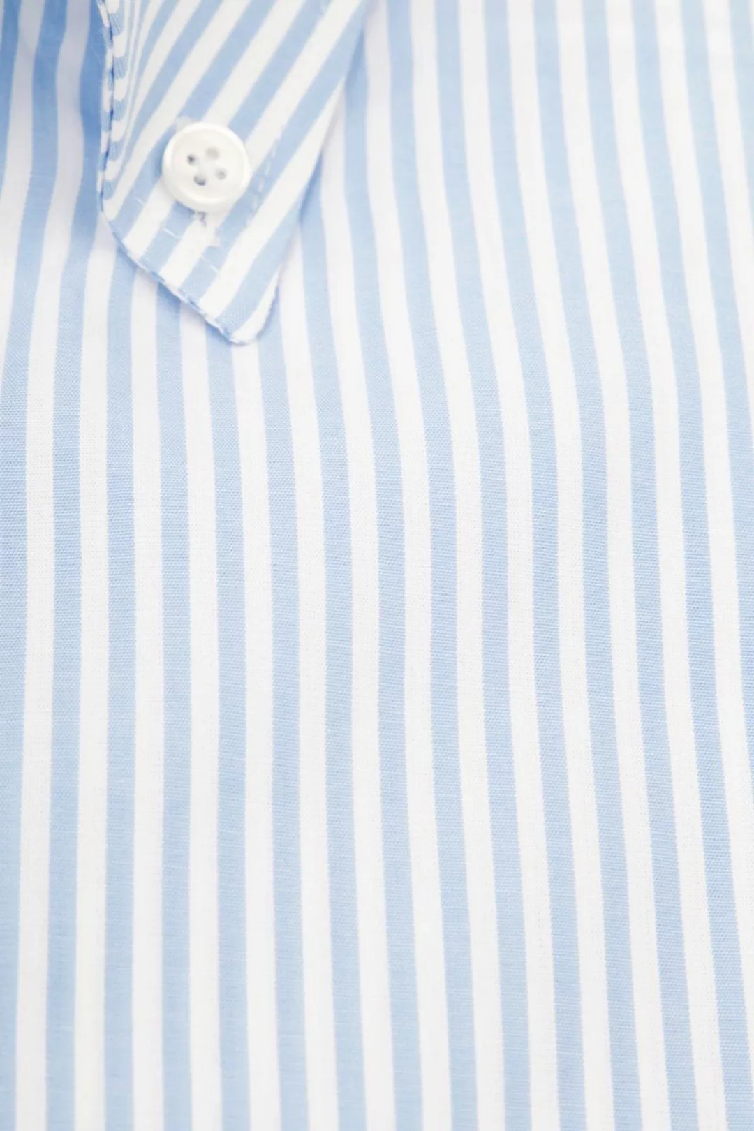 Ledub Hemd Hellblau Gestreift - Größe 45 günstig online kaufen