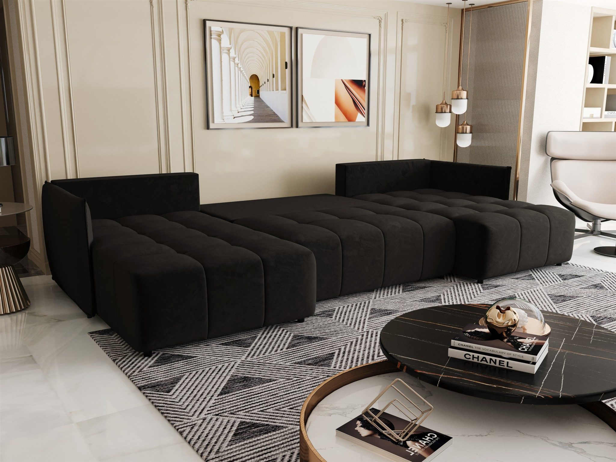 Fun Möbel Wohnlandschaft Sofa TREVISO in günstig online kaufen