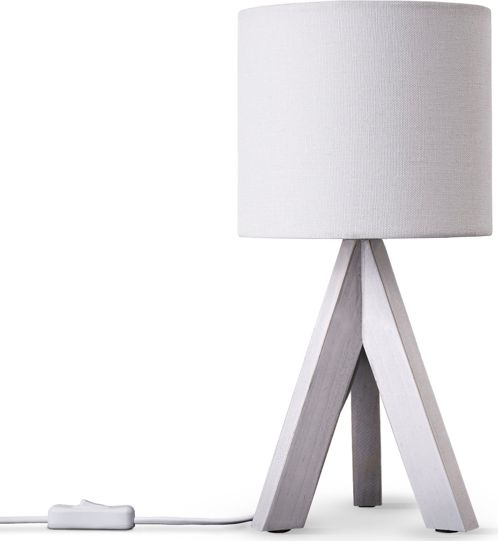 Paco Home Tischleuchte BAJO CANVAS UNI günstig online kaufen