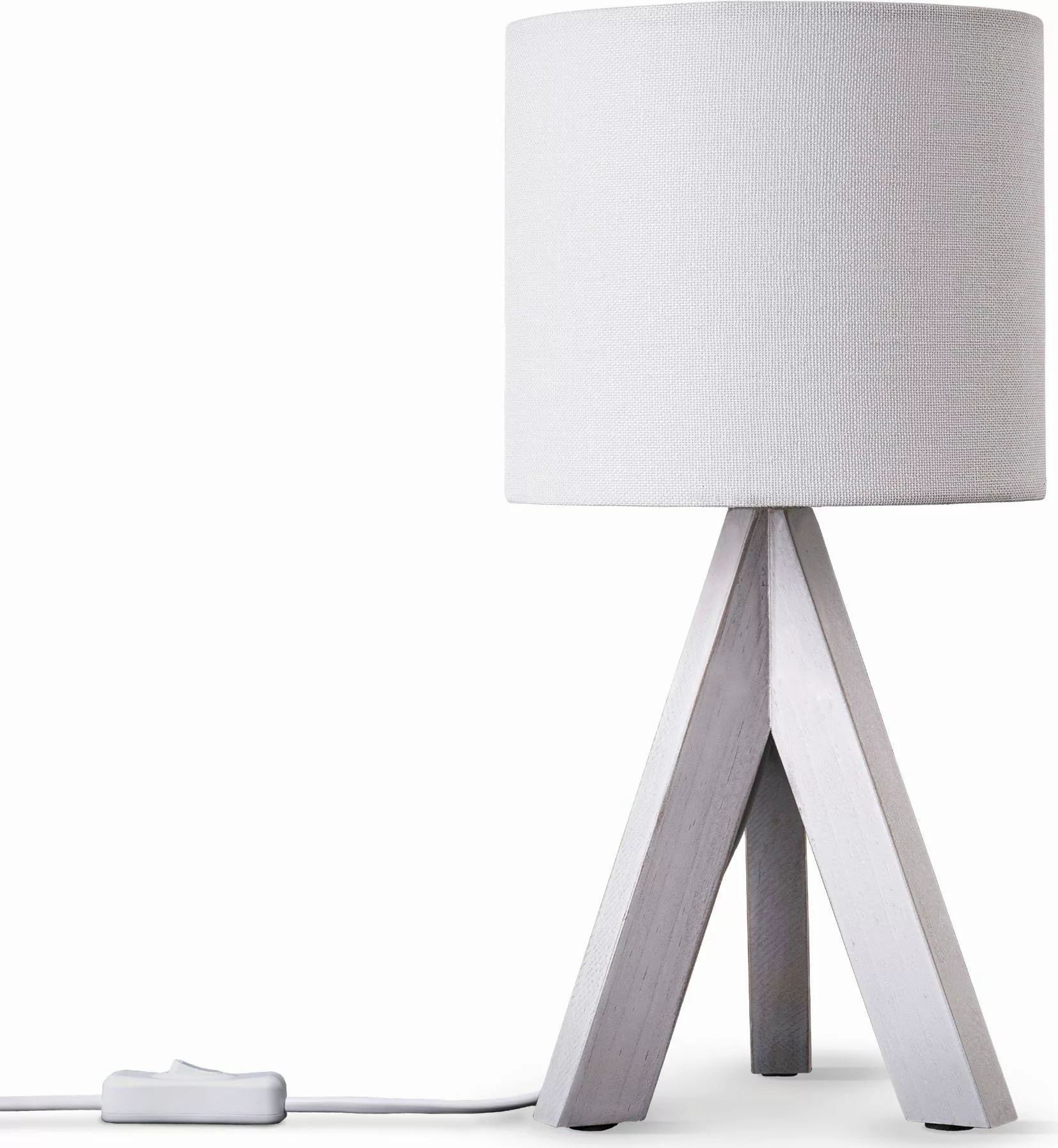 Paco Home Tischleuchte BAJO CANVAS UNI günstig online kaufen
