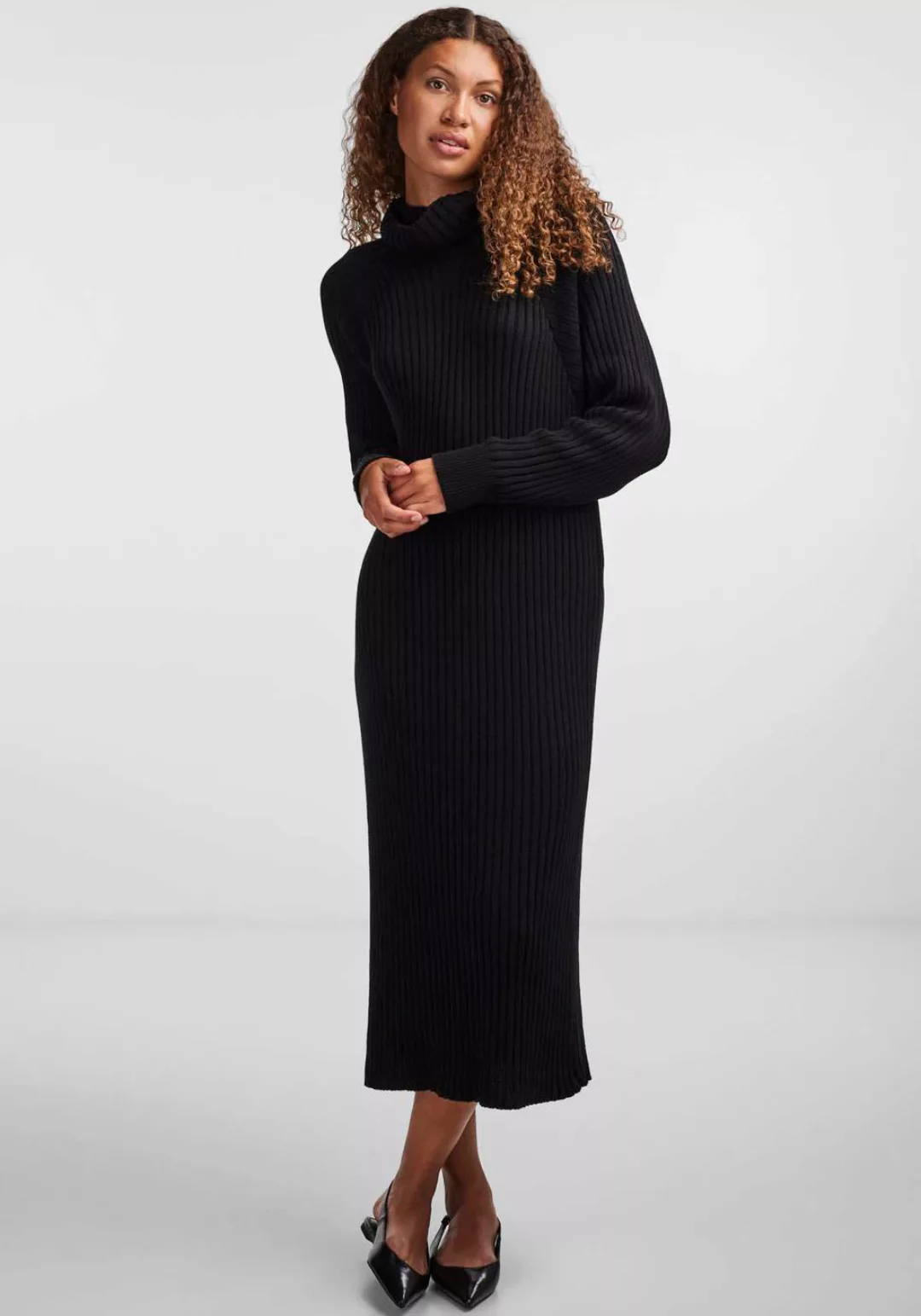 Y.A.S Strickkleid YASMAVI KNIT MIDI ROLLNECK DRESS günstig online kaufen