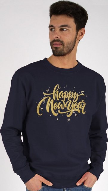 Shirtracer Sweatshirt Happy New Year I Frohes Neues Jahr I Silvester I Jahr günstig online kaufen