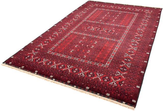 morgenland Orientteppich »Turkaman - 246 x 157 cm - dunkelrot«, rechteckig, günstig online kaufen