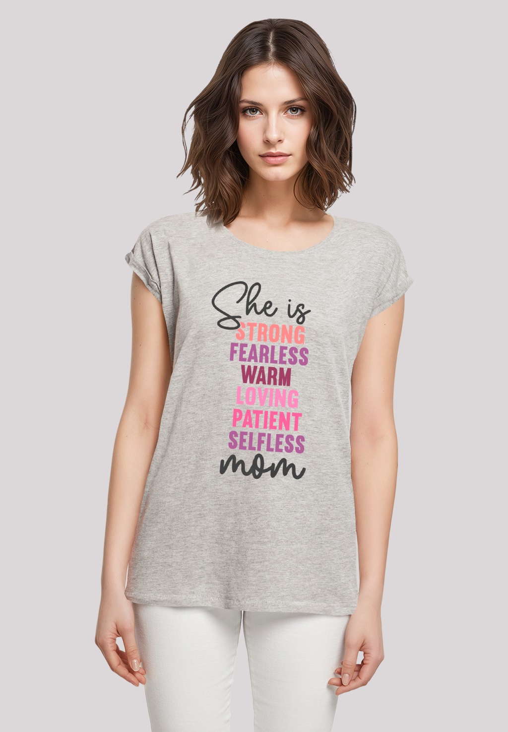 F4NT4STIC T-Shirt "Mothers Day Strong & Fearless Mom Inspirational Quote", günstig online kaufen