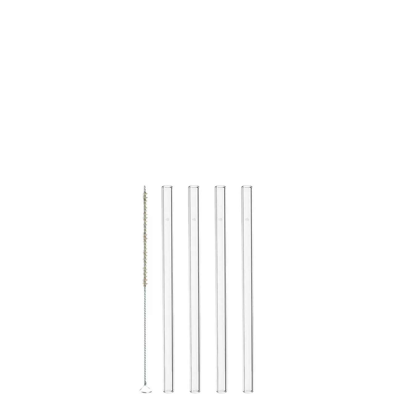 LEONARDO Glastrinkhalm, klar 15cm, 4-er Set transparent günstig online kaufen