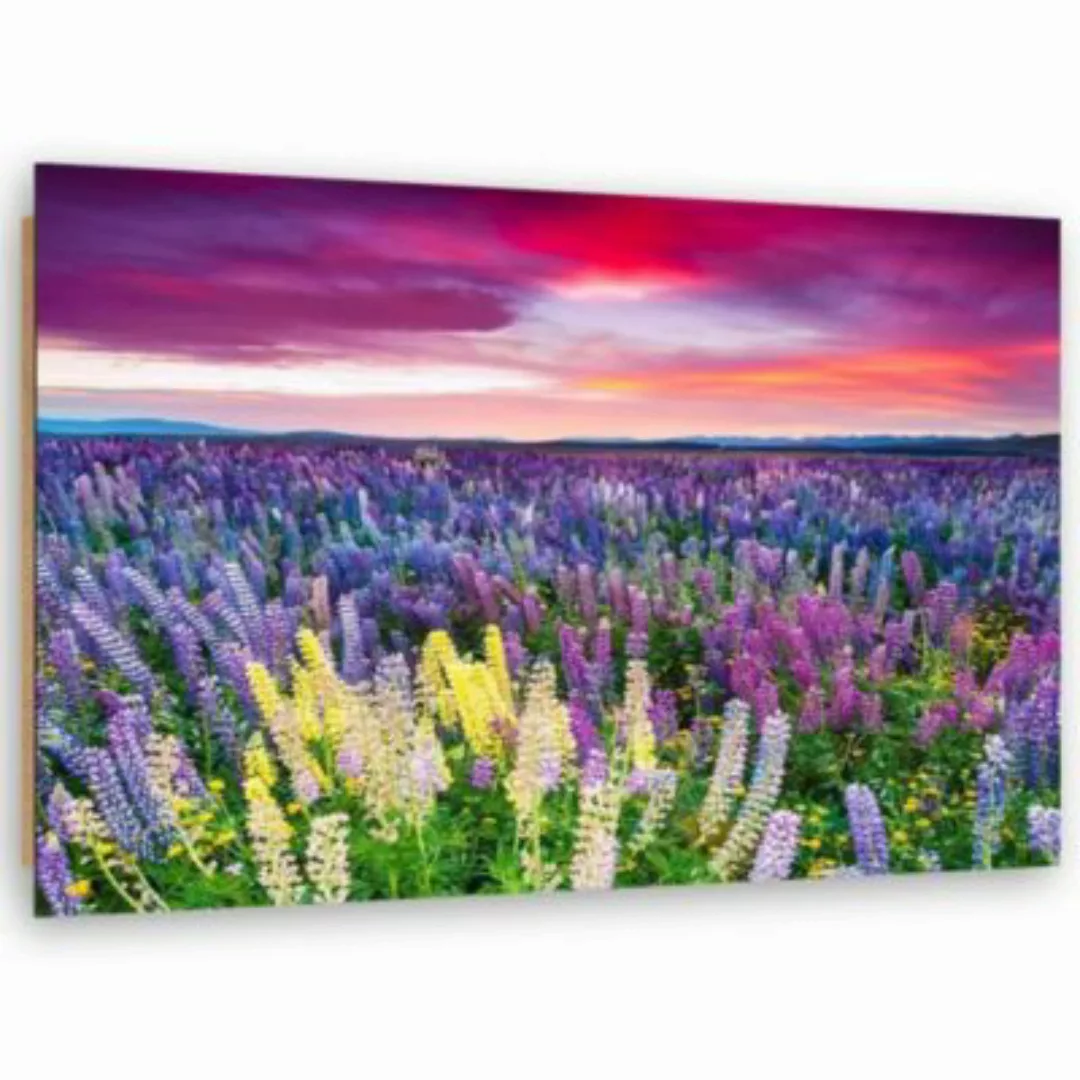 FEEBY® Kunst lila Blumen Leinwandbilder bunt Gr. 60 x 40 günstig online kaufen