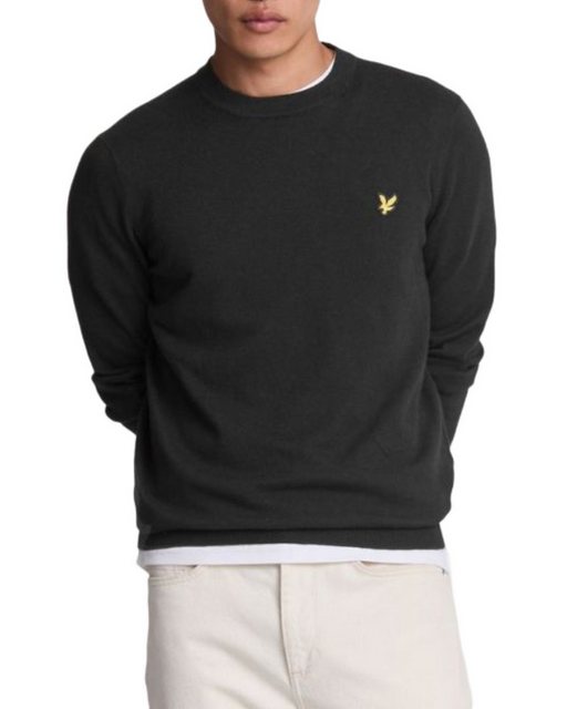 Lyle & Scott Strickpullover Rundhalsausschnitt Aus Baumwoll-Woll-Mischung günstig online kaufen