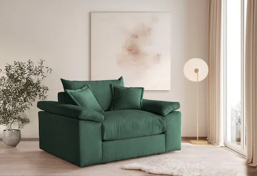 Home affaire XXL-Sessel "Soft&Cosy", in Cord, inklusive 2 Zierkissen günstig online kaufen