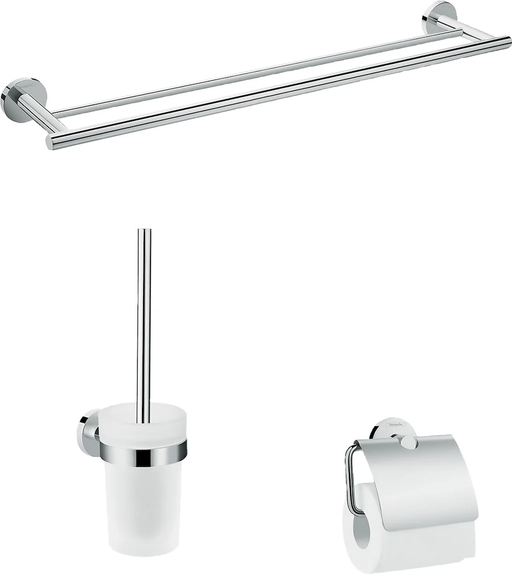 hansgrohe Badaccessoire-Set, 3-teilig, chrom günstig online kaufen