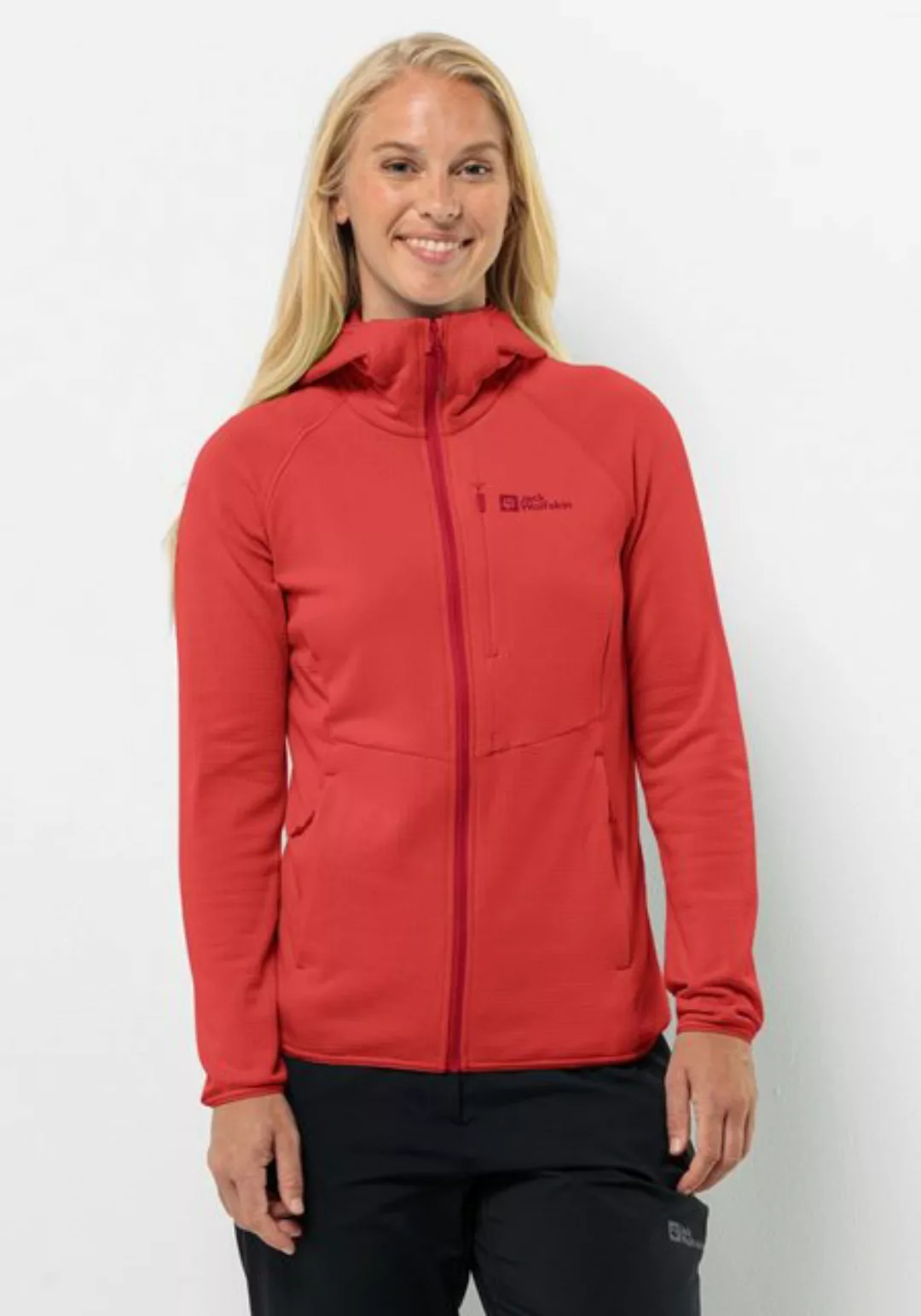 Jack Wolfskin Fleecejacke KOLBENBERG HOODED FZ W günstig online kaufen