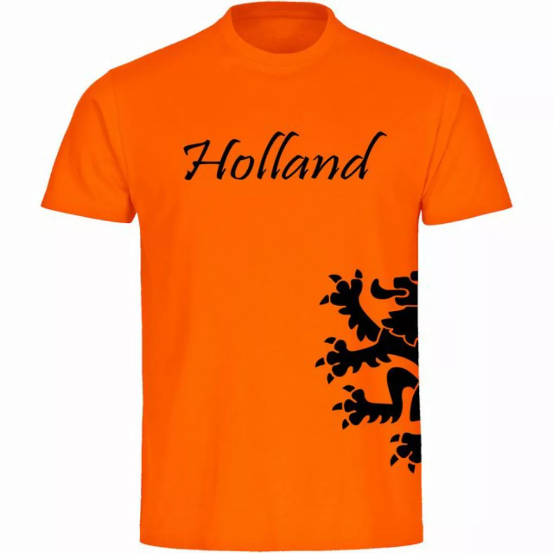multifanshop T-Shirt Herren Holland - Löwe seitlich - Männer günstig online kaufen