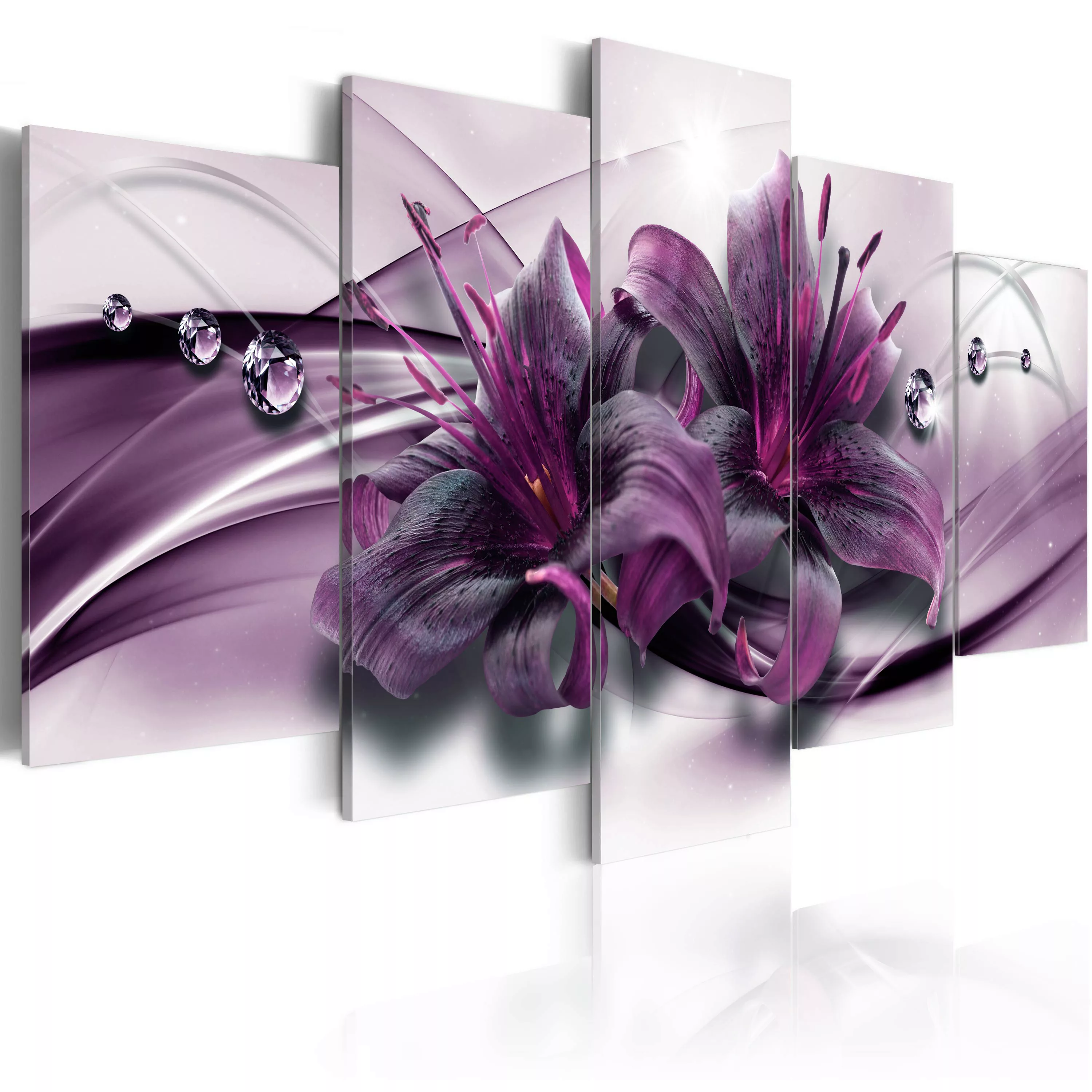Wandbild - Violet Lily günstig online kaufen