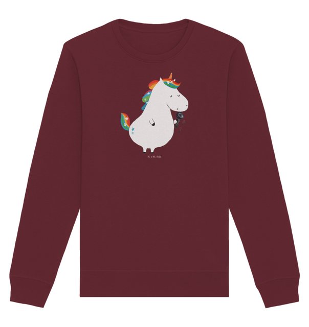 Mr. & Mrs. Panda Longpullover Größe L Einhorn Sänger - Burgundy - Geschenk, günstig online kaufen