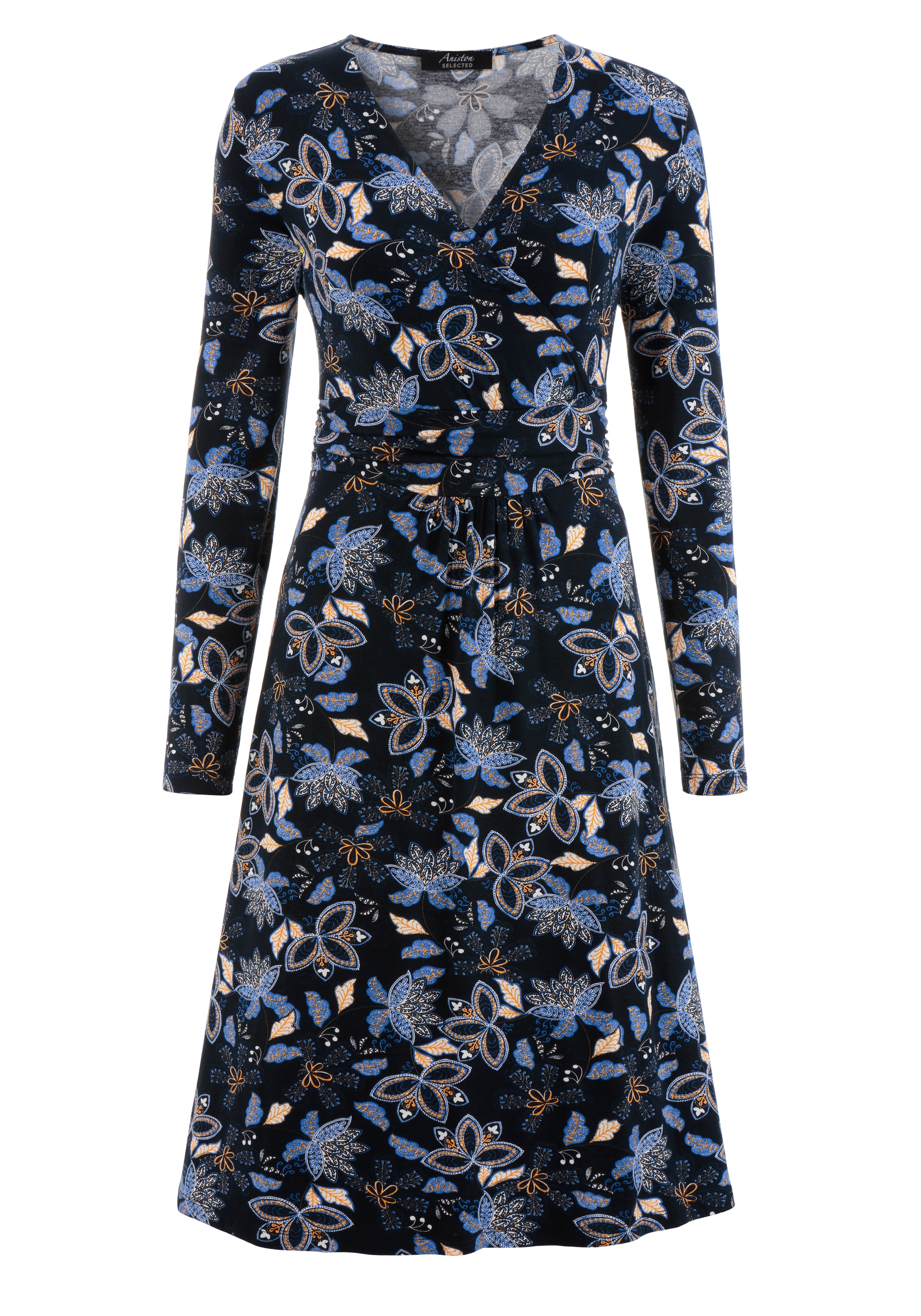 Aniston SELECTED Jerseykleid, mit intensivem Blumendruck günstig online kaufen