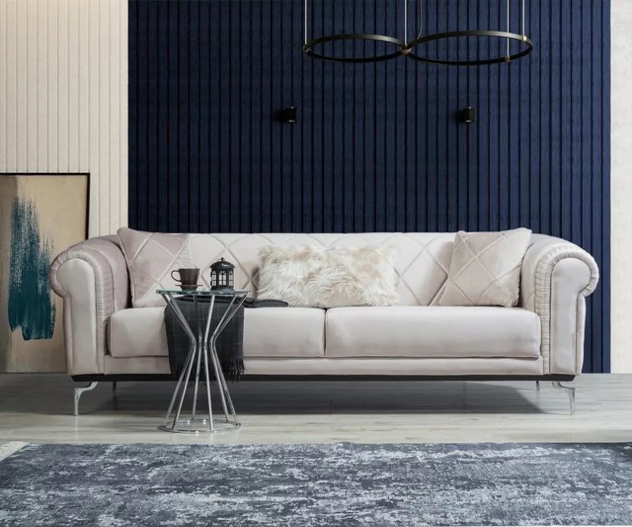 Villa Möbel Polstergarnitur SOFY, (Set, 2-tlg), Hand Made Qualtiy, Luxus-Mi günstig online kaufen