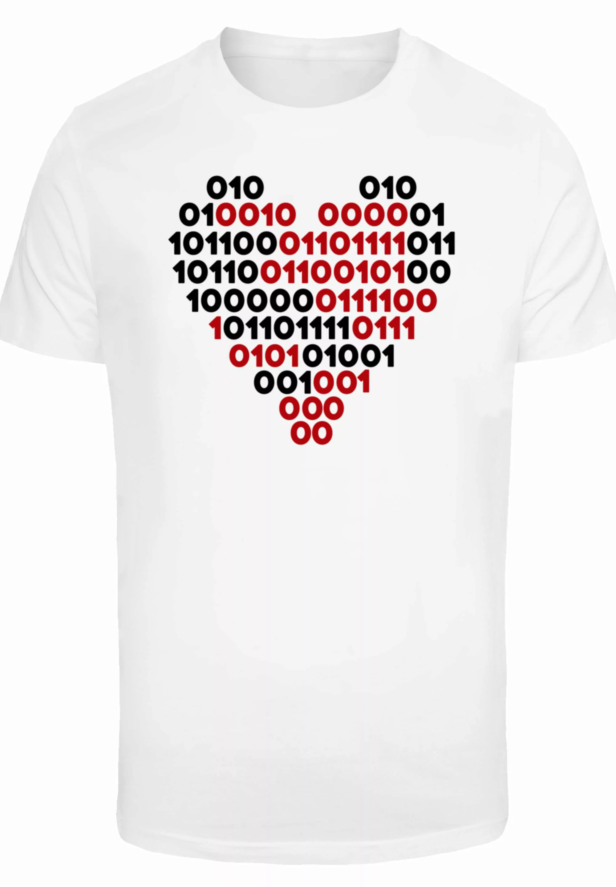 F4NT4STIC T-Shirt "I love you 01001001 Binary Code Herz Valentinstag", Prem günstig online kaufen