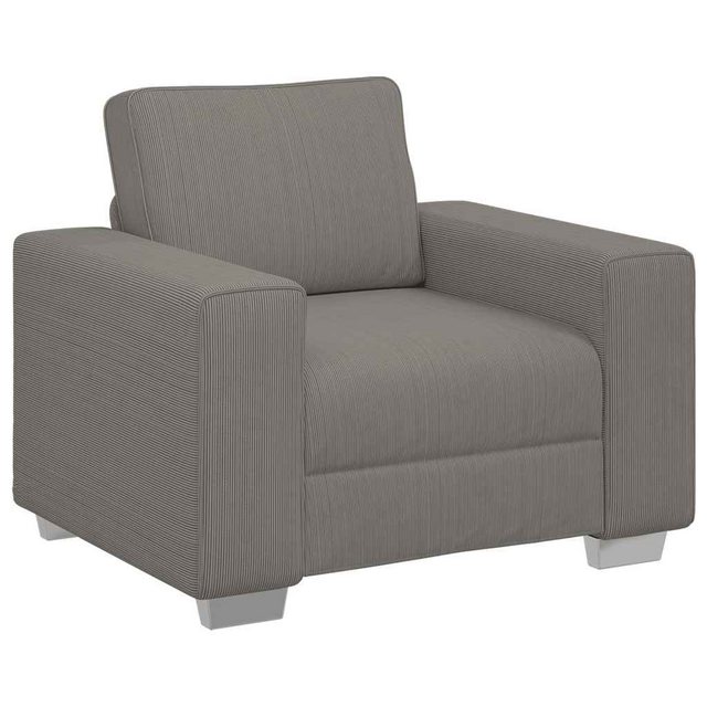 vidaXL Sofa Sessel Hellgrau 59 cm Cordstoff günstig online kaufen