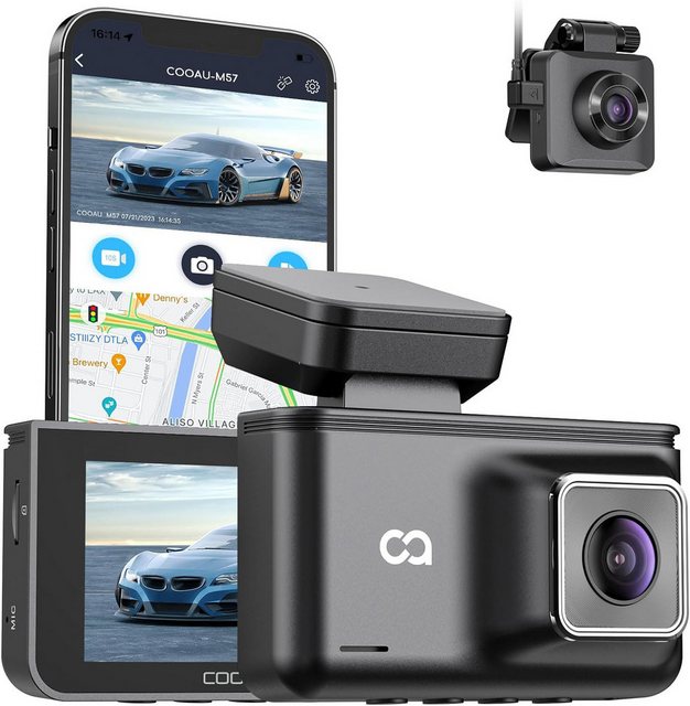 COOAU Dashcam Auto Vorne und Hinten Autokamera 170° Weitwinkel Nachtsicht D günstig online kaufen