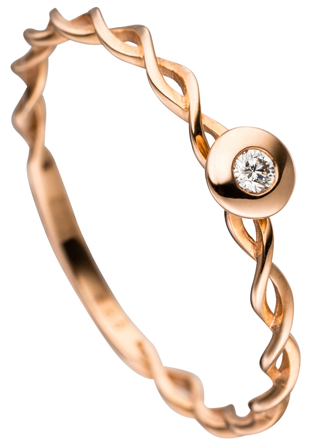 JOBO Diamantring "Ring mit Diamant", 585 Roségold günstig online kaufen