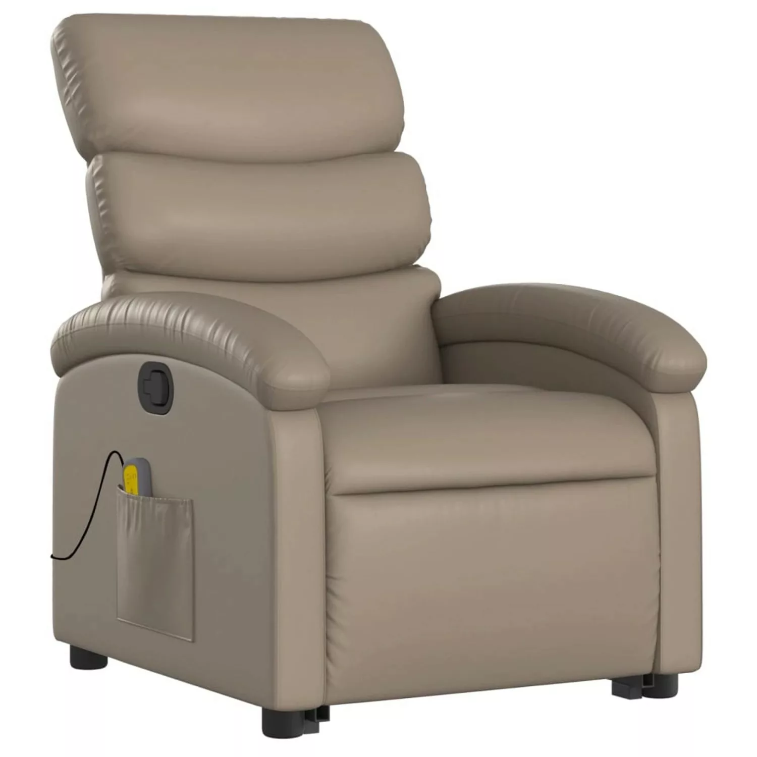 vidaXL Massagesessel mit Aufstehhilfe Cappuccino-Braun Kunstleder Modell 2 günstig online kaufen