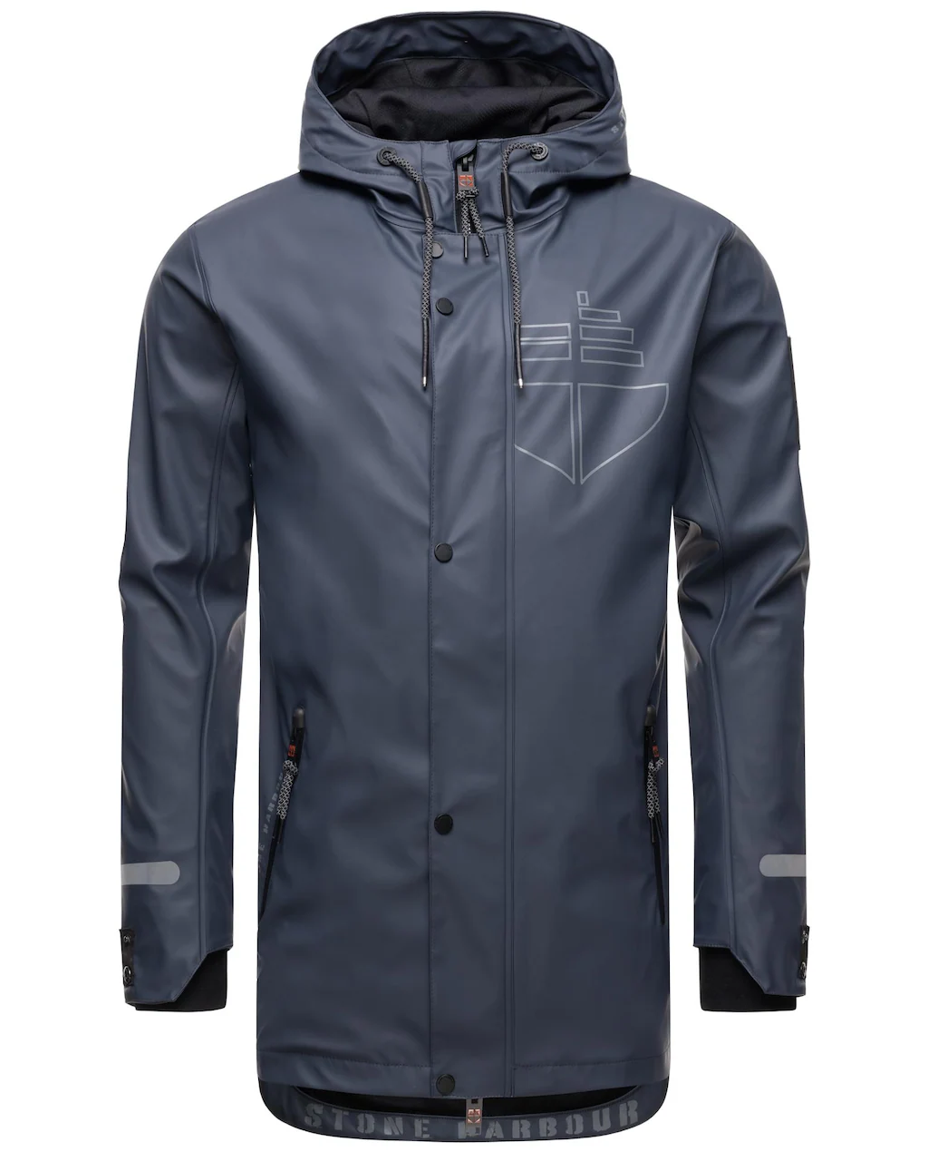 Stone Harbour Regenmantel "Tamio", Wasserdichter Herren Regenjacke mit lang günstig online kaufen