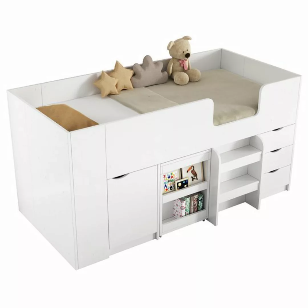 Gotagee Etagenbett Kinderbett 90x200 cm Jugendbett Massivholz Wohnbett Einz günstig online kaufen