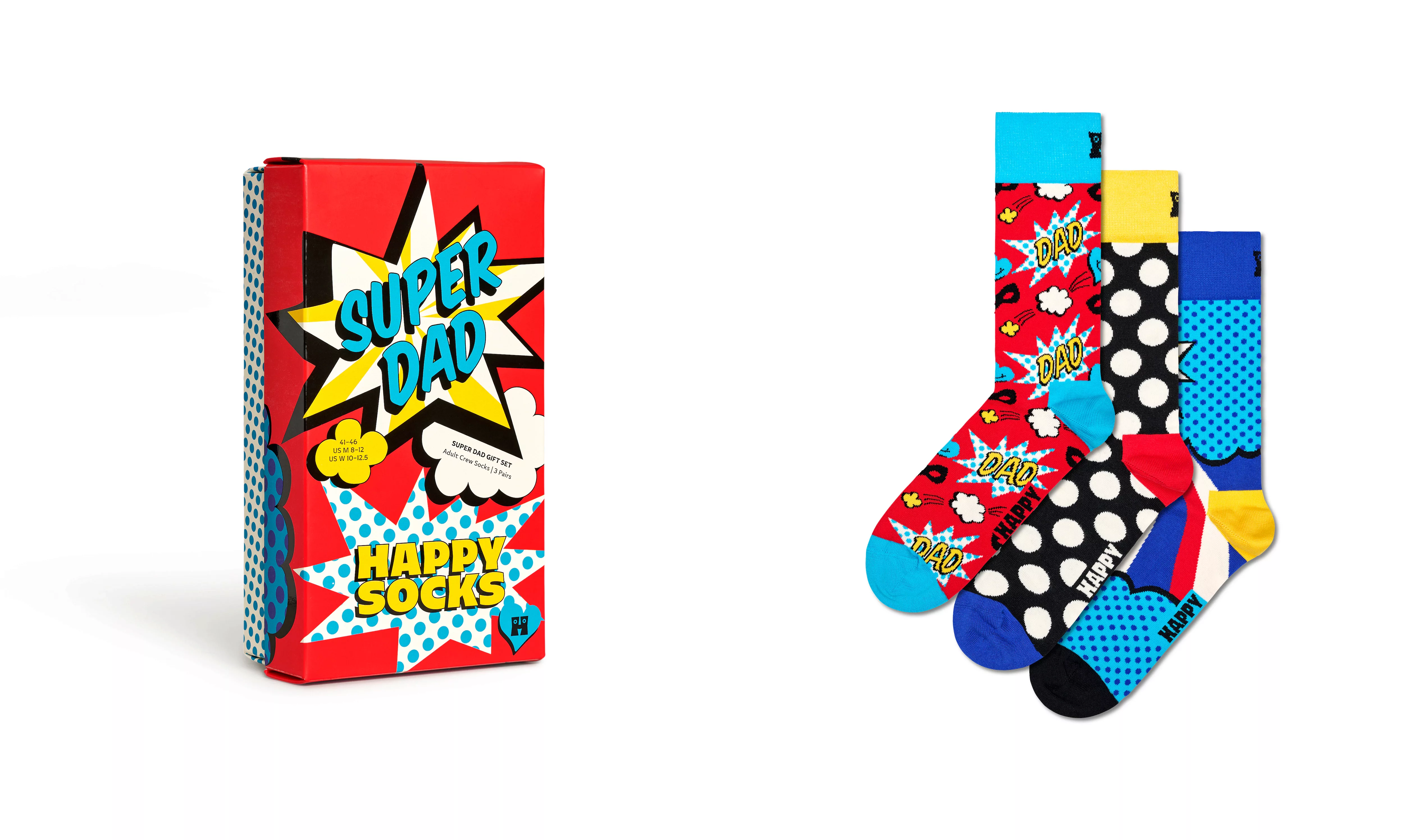 Happy Socks Socken, (Packung, 3 Paar), Super Dad Gift Set günstig online kaufen