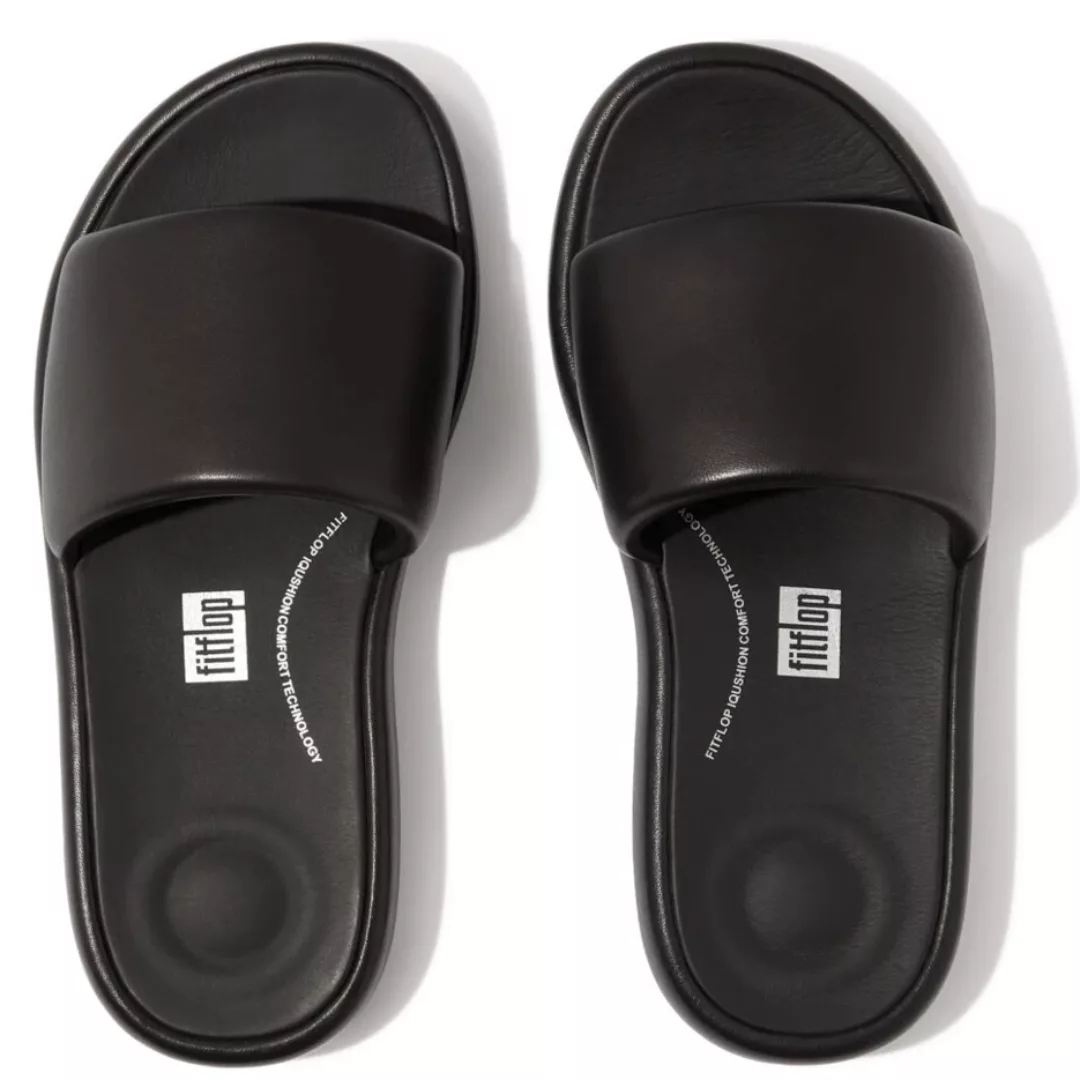 Fitflop Pantolette "IQUSHION D-LUXE PADDED LEATHER SLIDES", Sommerschuh, Sc günstig online kaufen