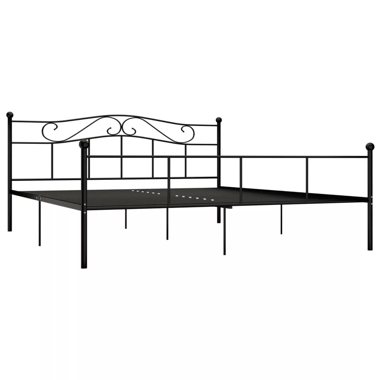 Bettgestell Schwarz Metall 180×200 Cm günstig online kaufen