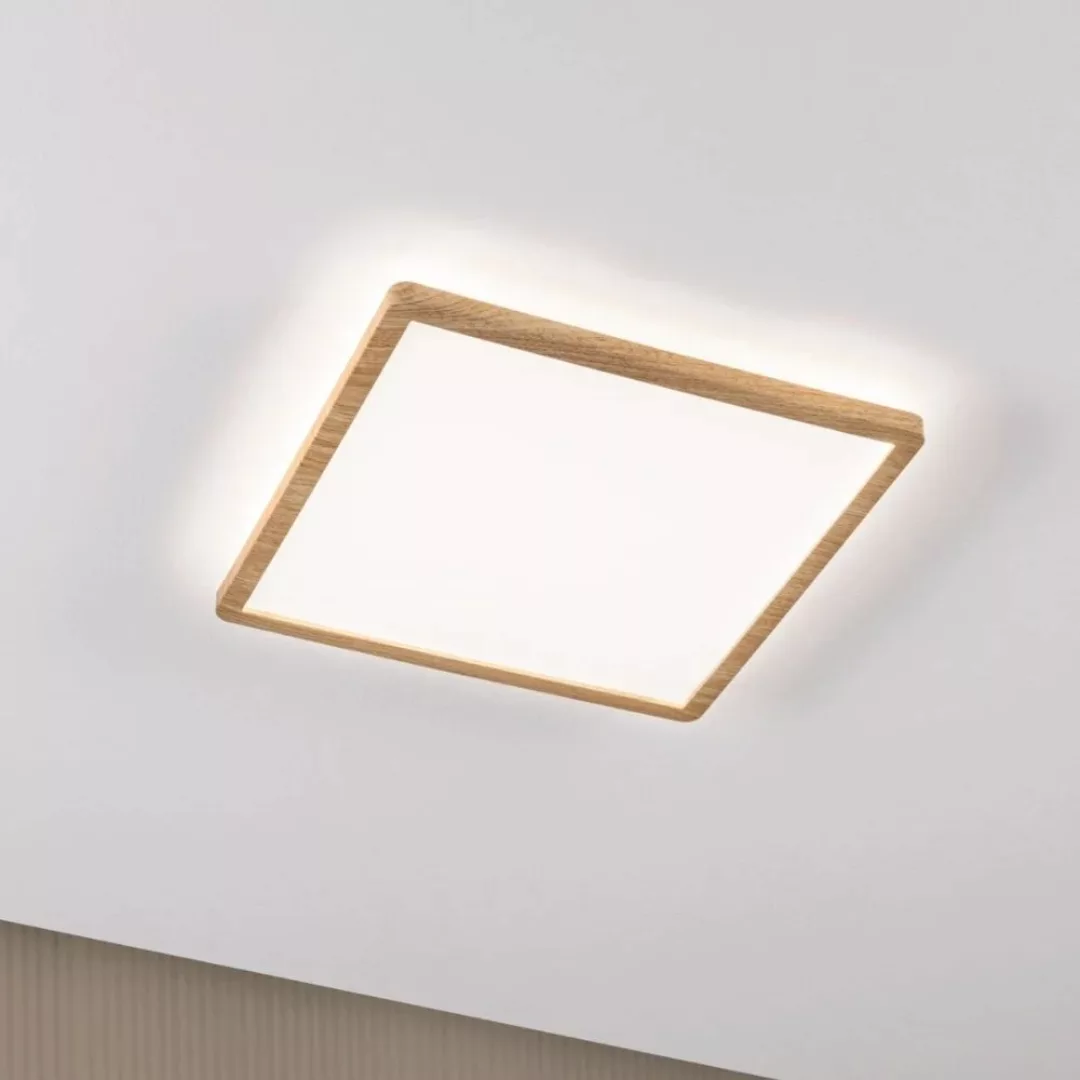 Paulmann LED Panel »Atria Shine 22W 4000K 293x293 Eiche Kunststoff IP44«, 1 günstig online kaufen